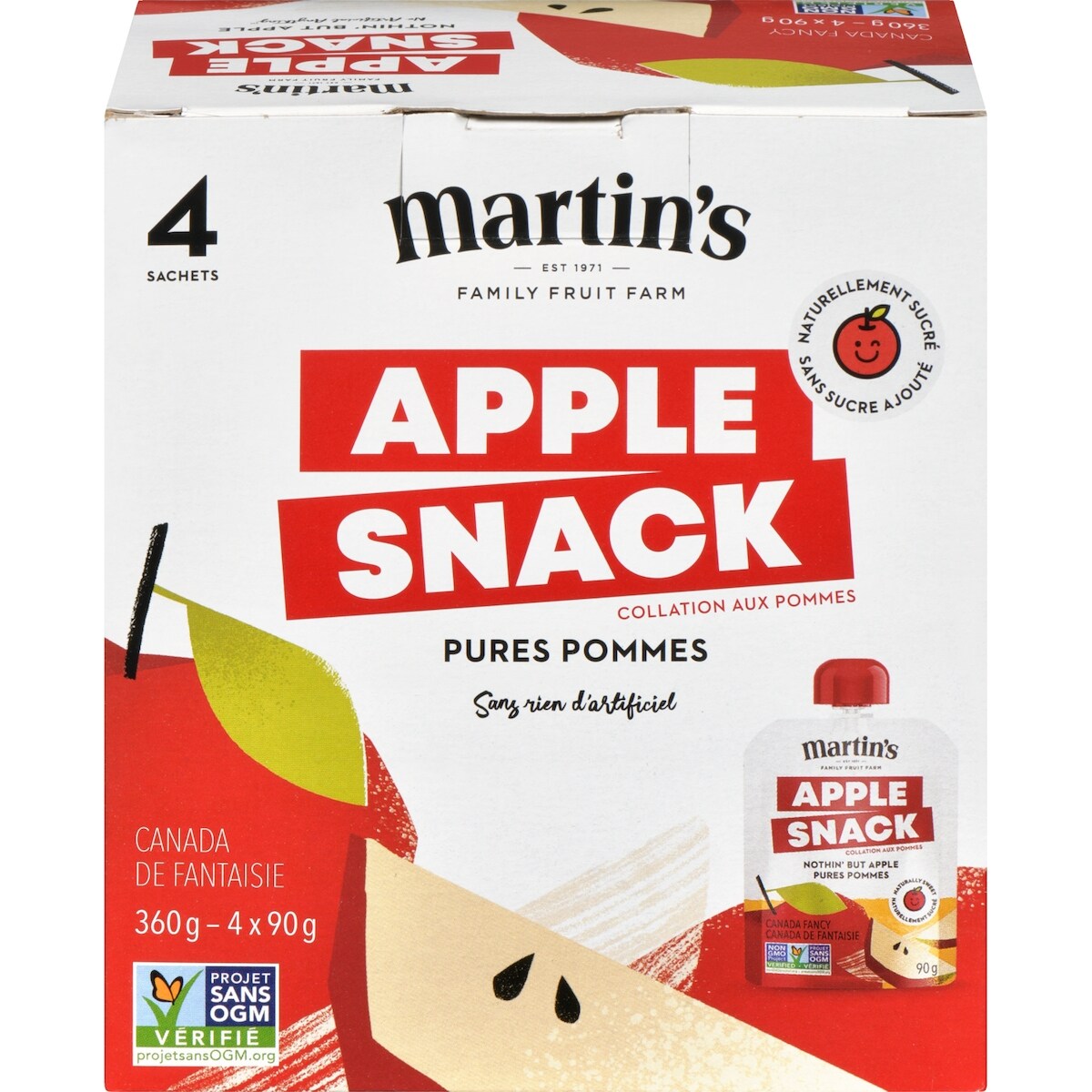 Collation aux pommes pures pommes