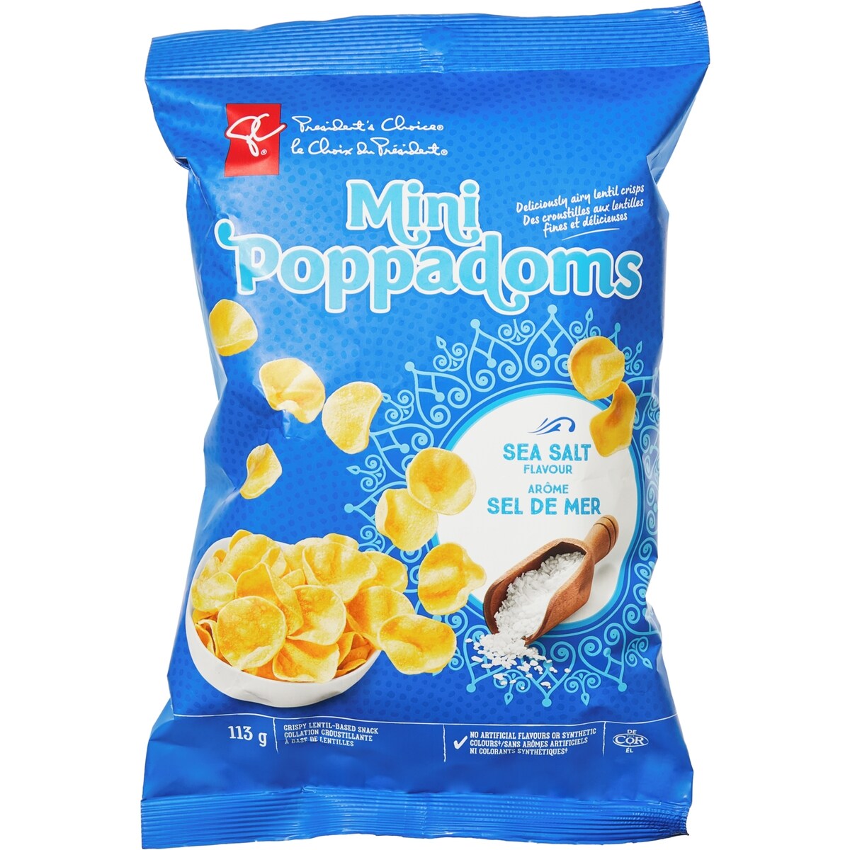 Mini pappadams au sel de mer