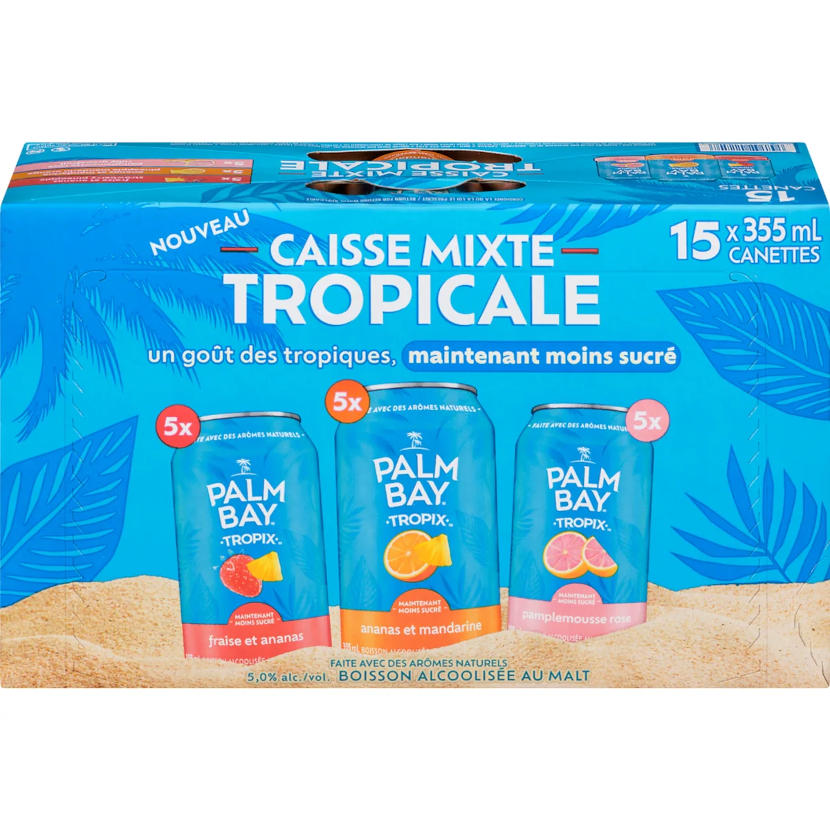Boisson alcoolisée au malt caisse mixte tropicale (Pièce didentité requise au moment du ramassage)