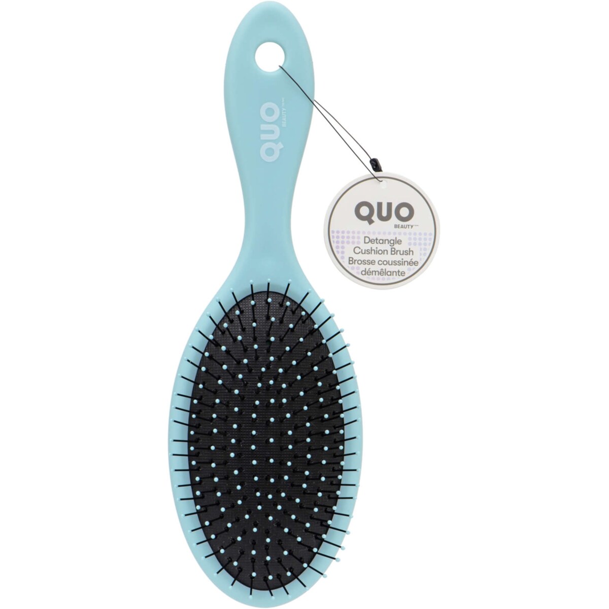 Brosse ovale démêlante bleue