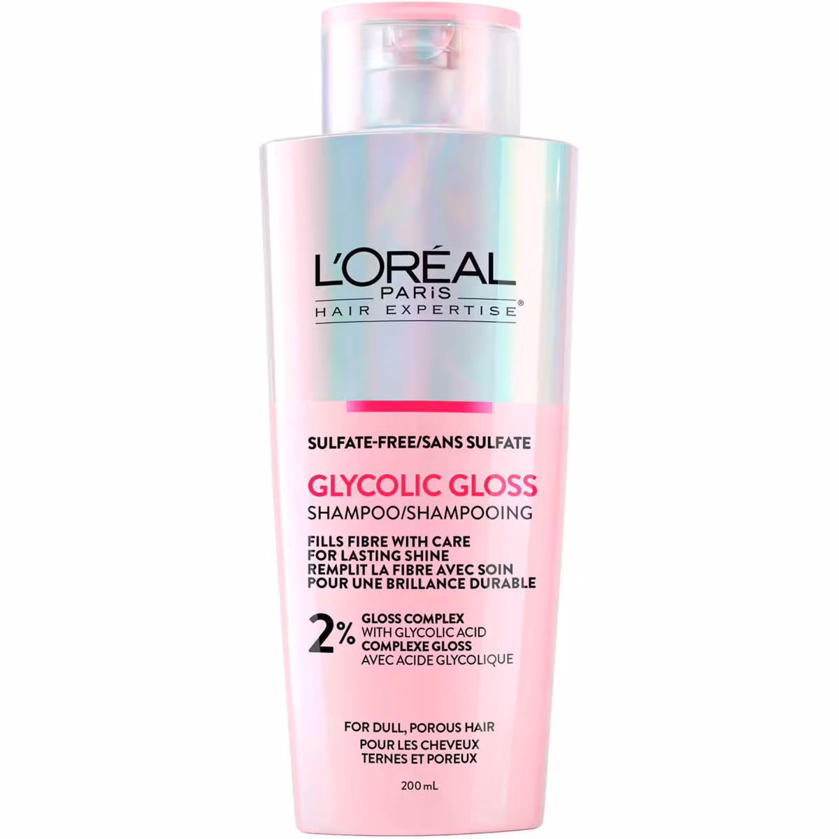 Shampooing brillance sans sulfates glycolic gloss