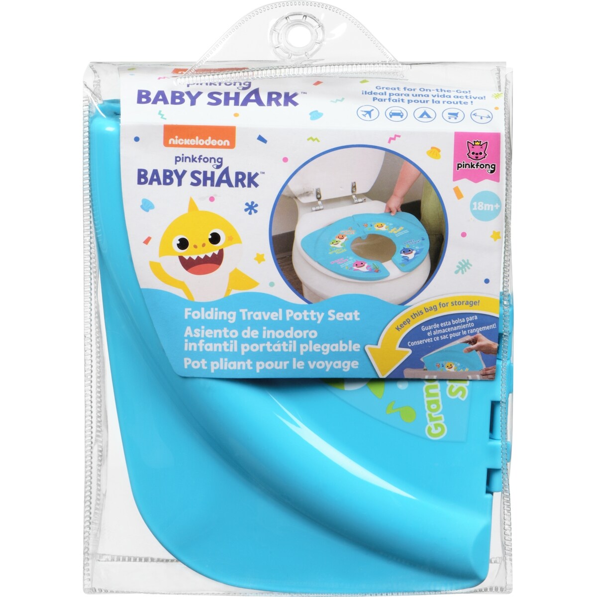 Pinkfong baby shark pot pliant pour le voyage 18m+