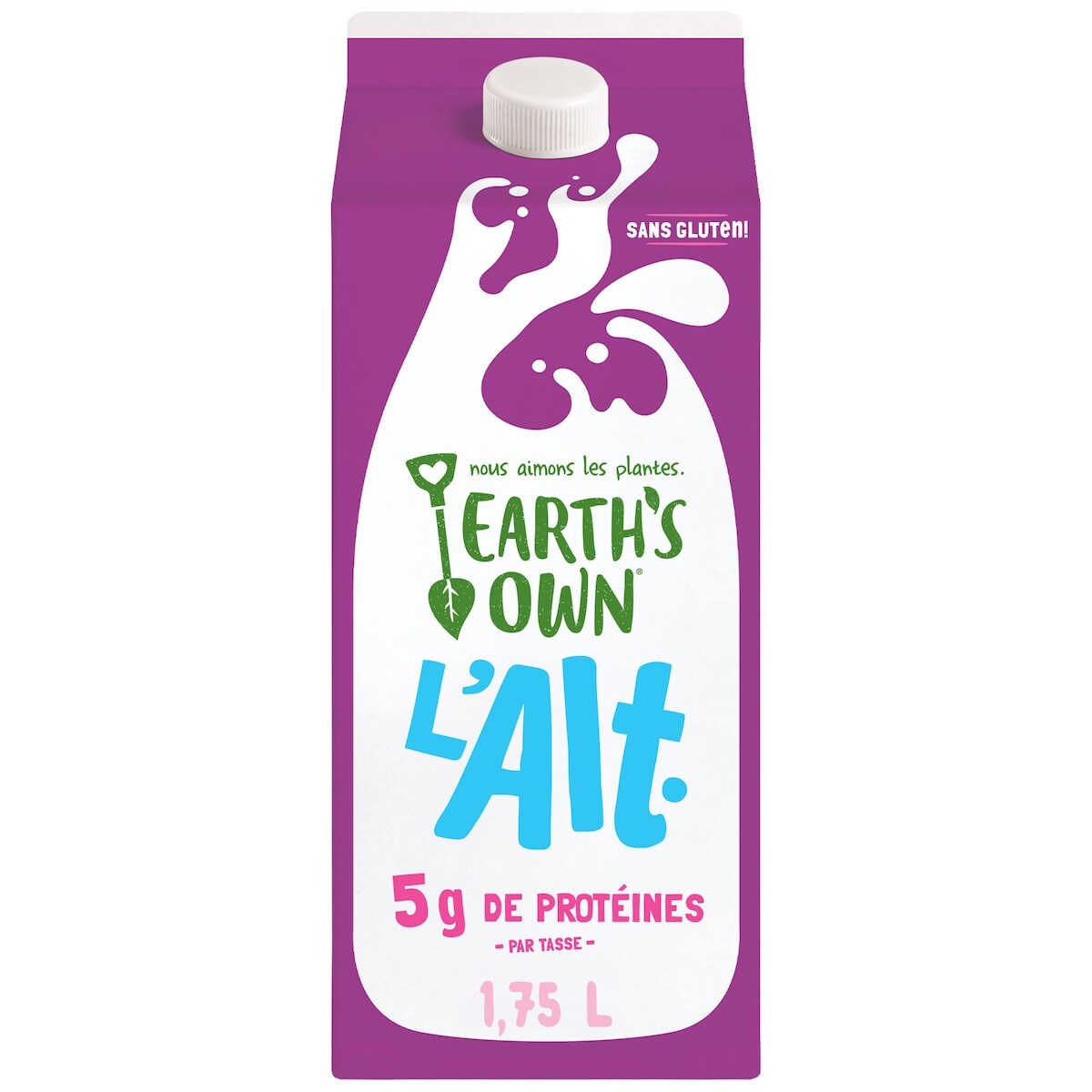 L'alt. boisson à l'avoine et à la noix de coco enrichie sans gluten