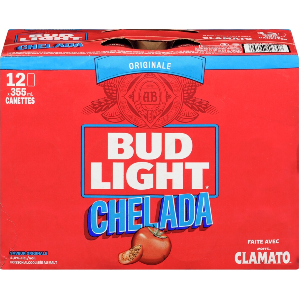 Chelada boisson alcoolisée au malt saveur originale (Pièce didentité requise au moment du ramassage)