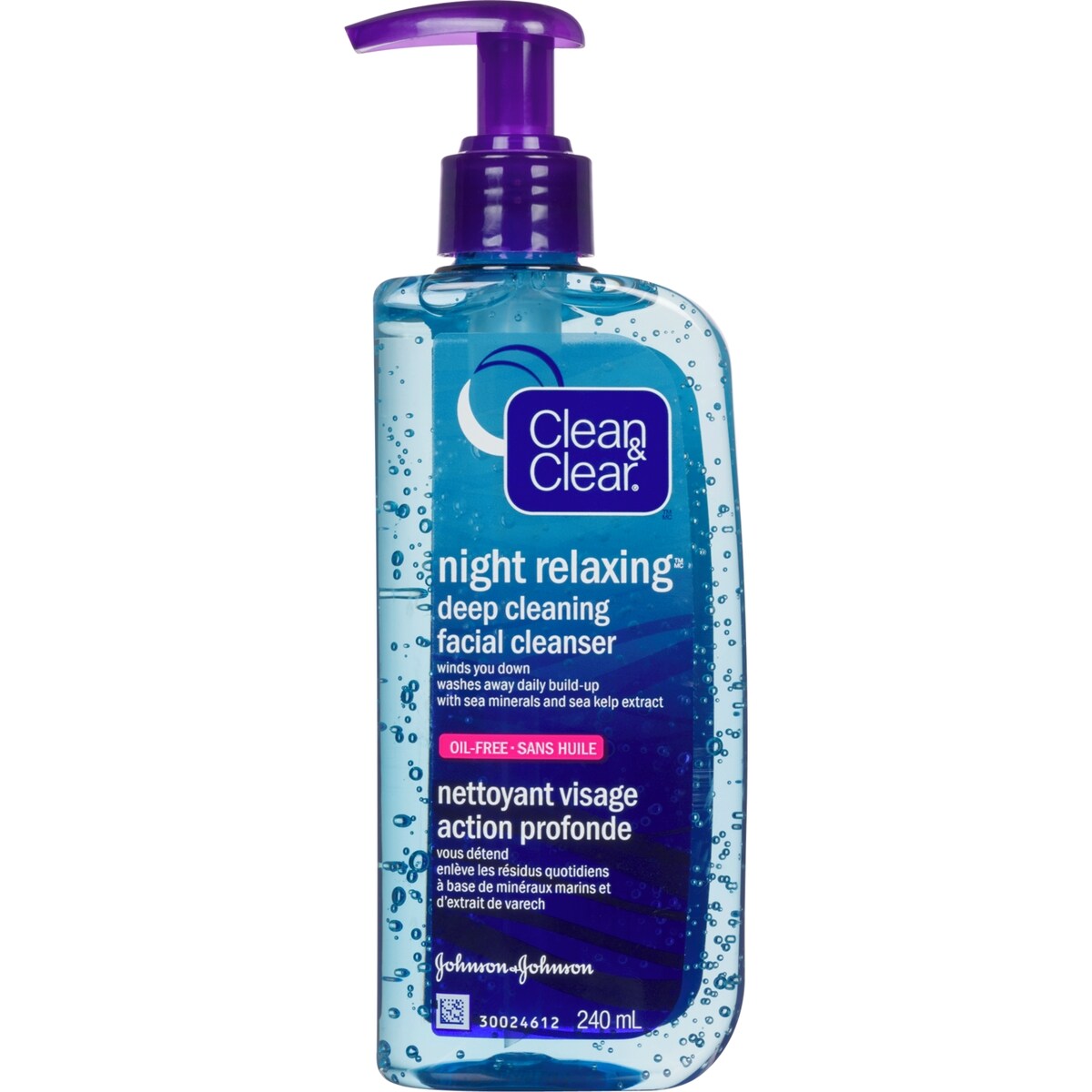 Night relaxing nettoyant visage action profonde