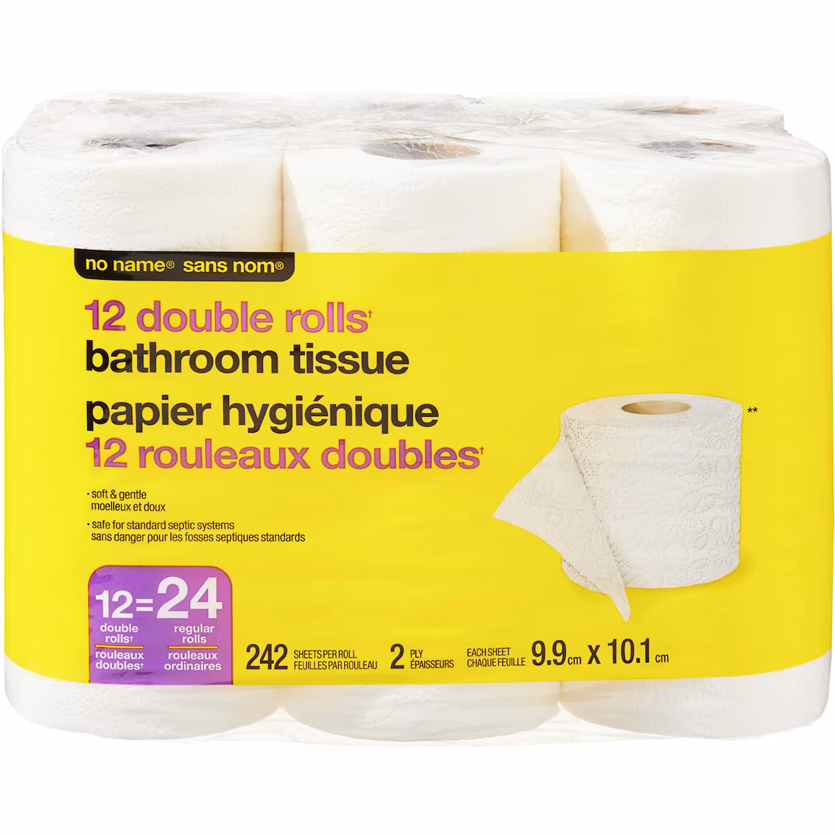 Lot de 12rouleaux doubles de papier hygiénique
