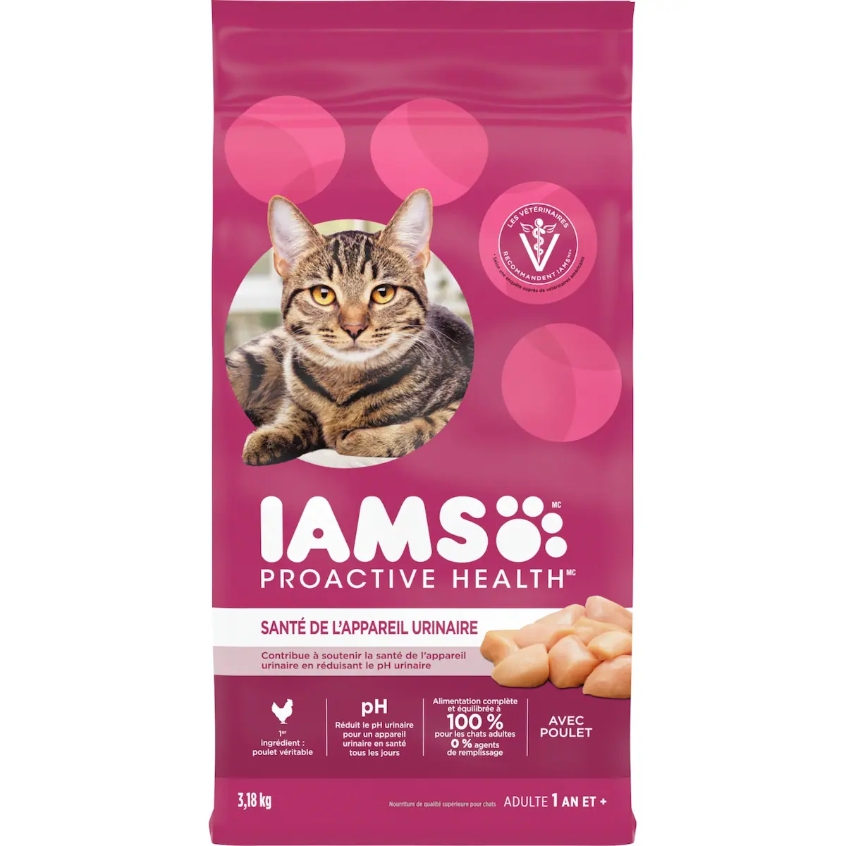 Proactive health nourriture de qualité supérieure pour chats santé de l'appareil urinaire avec poulet adulte 1 an et +