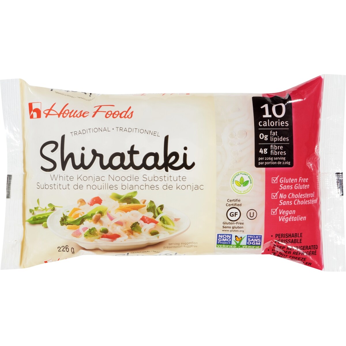 Traditional shirataki substitut de nouilles à l'igname blanche