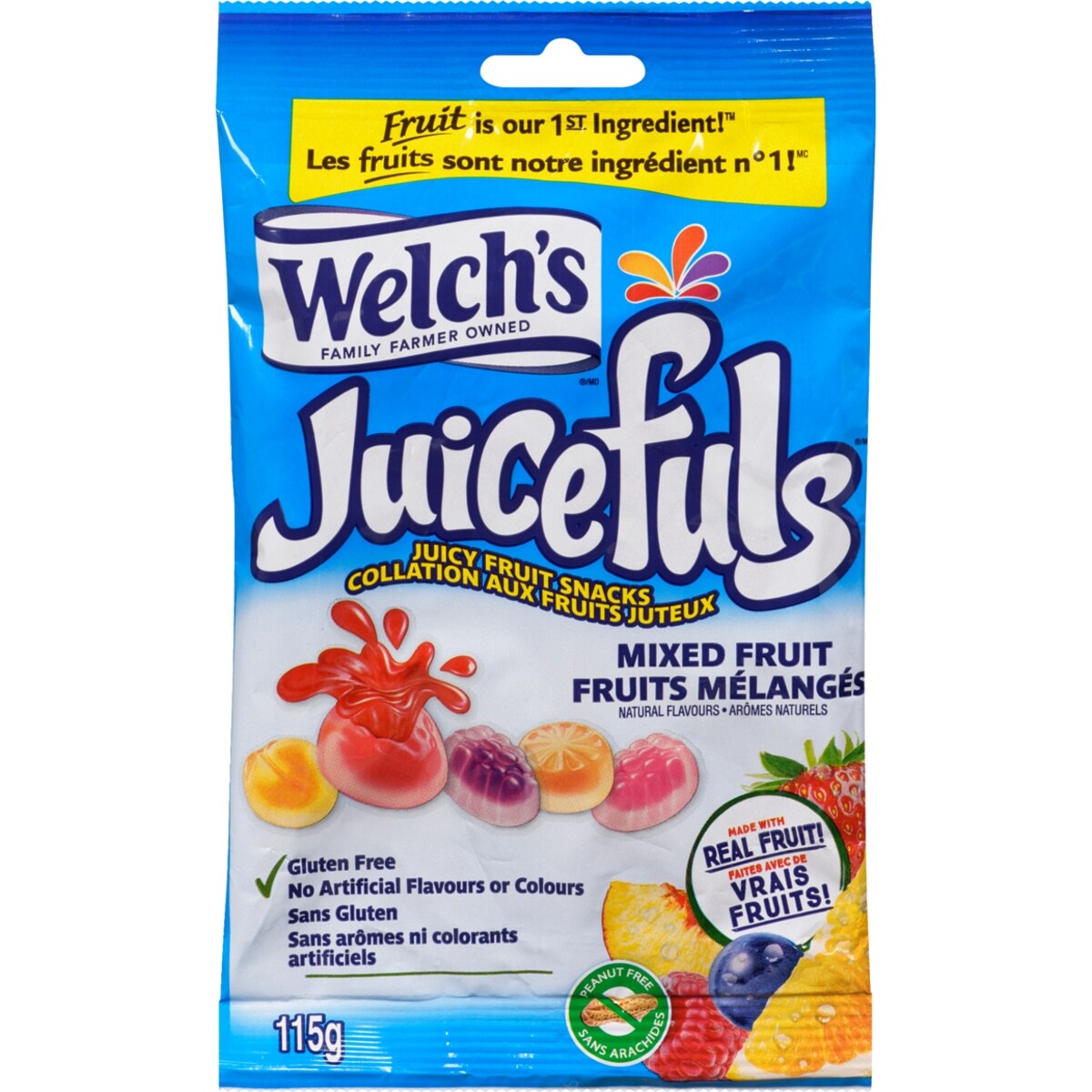 Juicefuls collation aux fruits juteux fruits mélangés