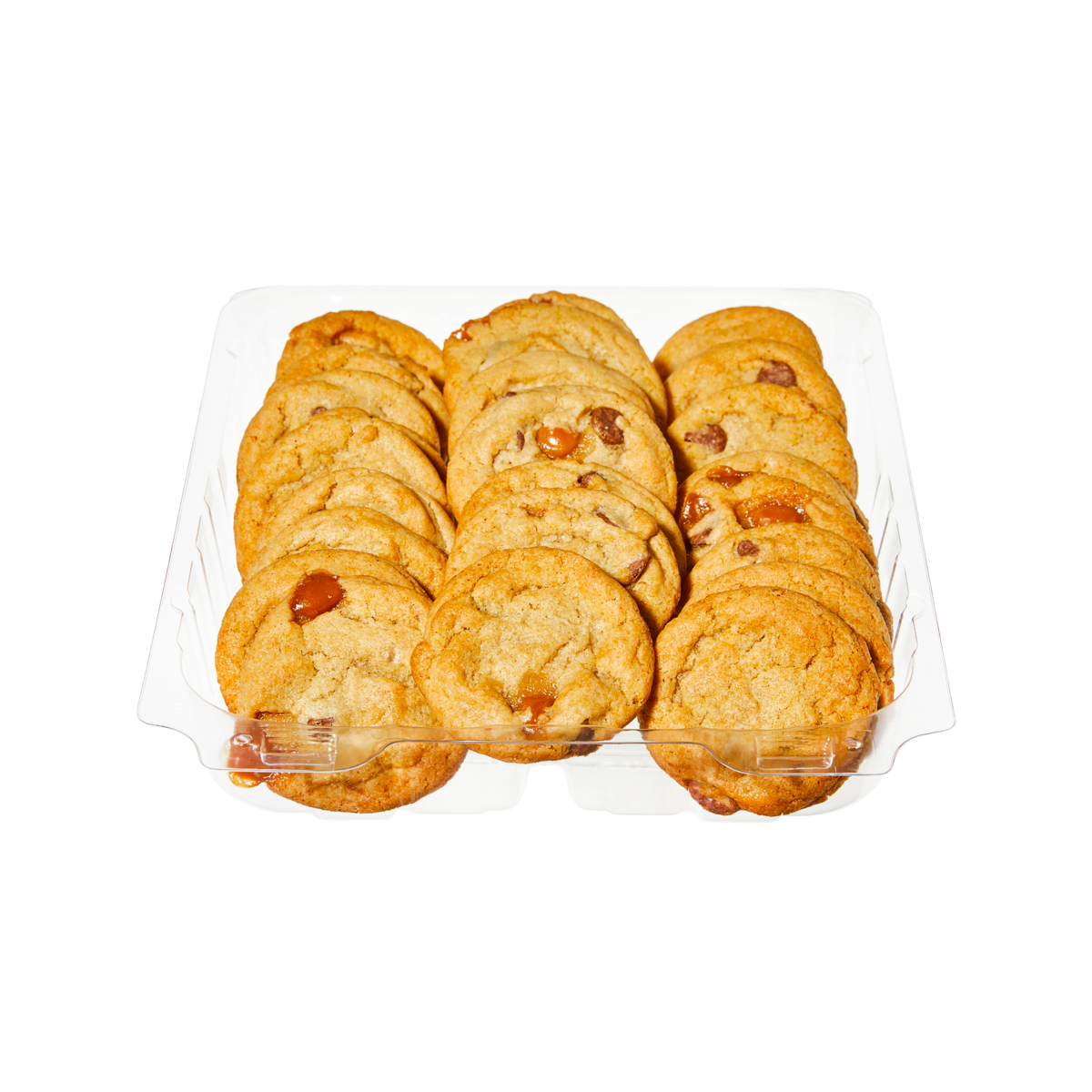 Mini biscuits au chocolat, caramel et sel de mer, paquet de 24
