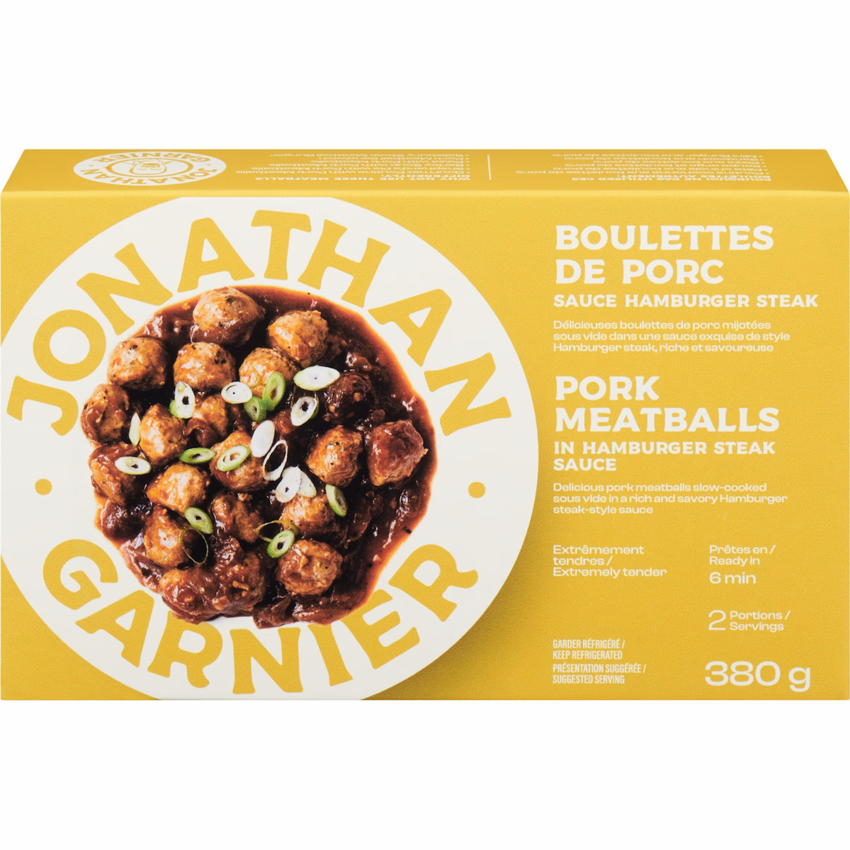 Boulettes de porc sauce hamburger steak