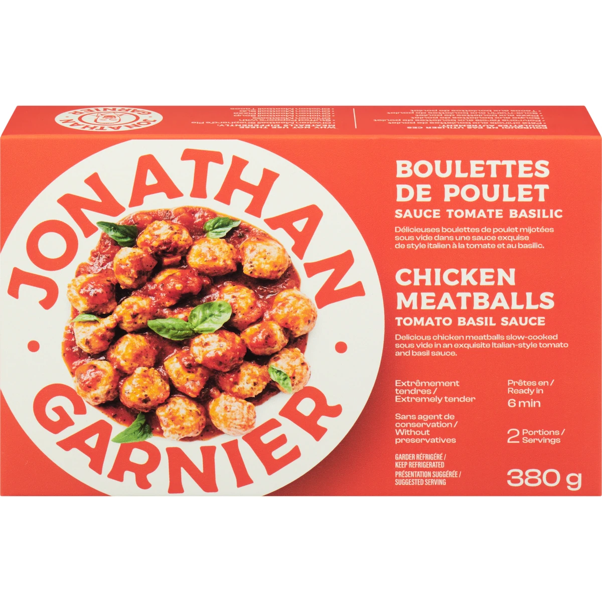 Boulettes de poulet sauce tomate basilic
