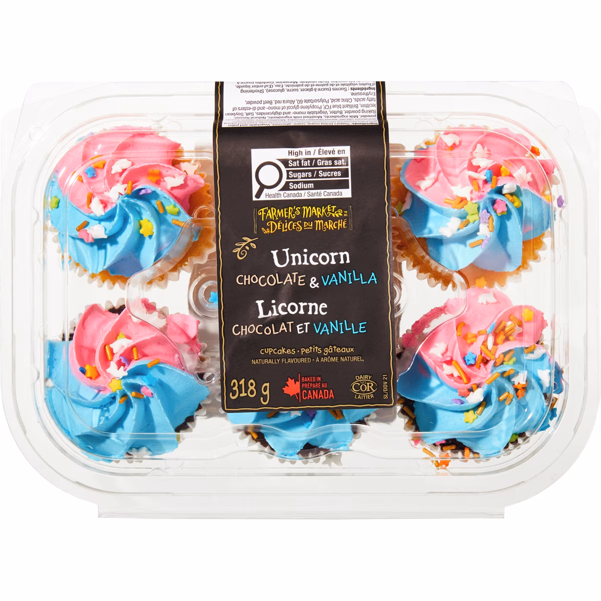 Petits gâteaux licorne chocolat et vanille