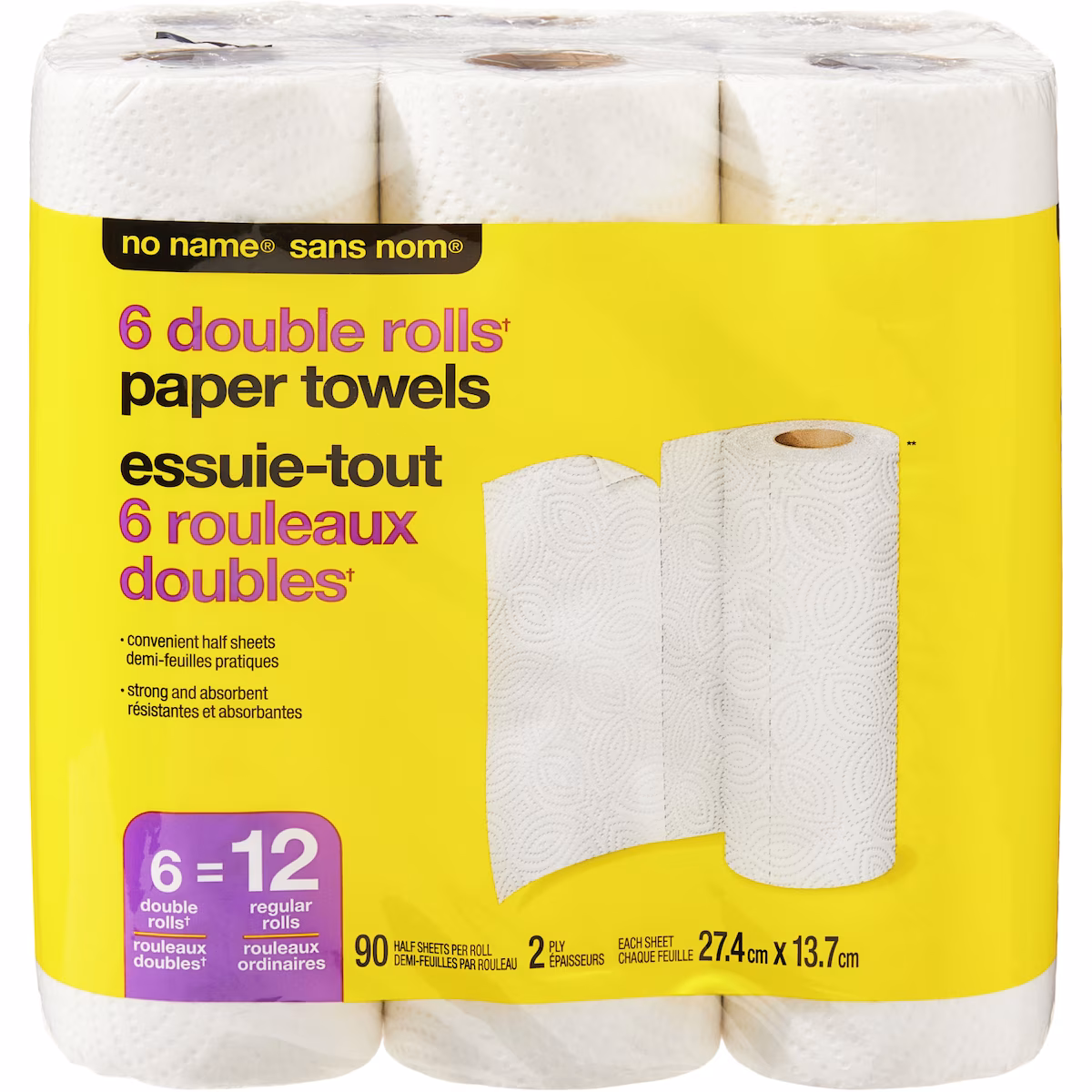 Lot de 6rouleaux doubles dessuie-tout