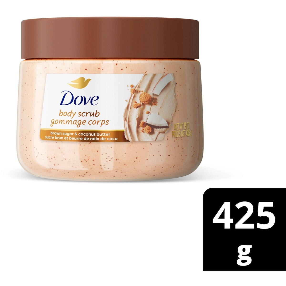 Gommage corps sucre brun et beurre de noix de coco