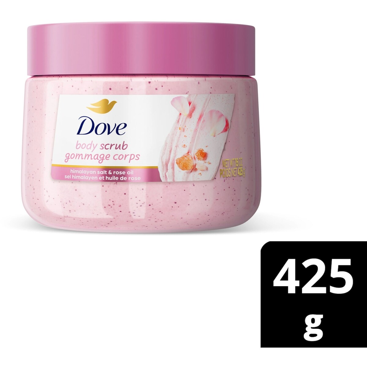 Gommage corps sel himalayen et huile de rose