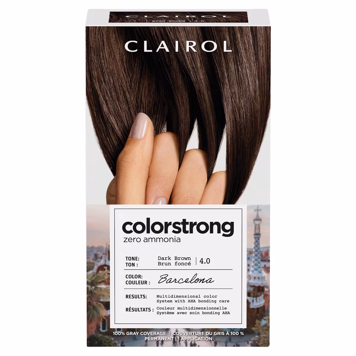 Colorstrong couverture du gris à 100 % brun foncé 4.0 barcelona