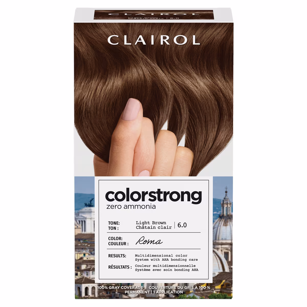 Colorstrong couverture du gris à 100 % châtain clair 6.0 roma