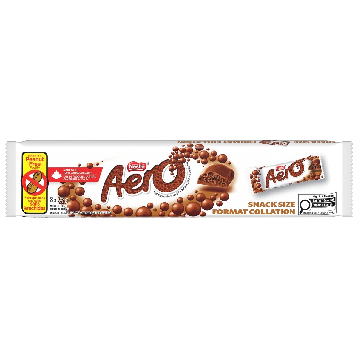 Minibarres, chocolat au lait, sans arachides