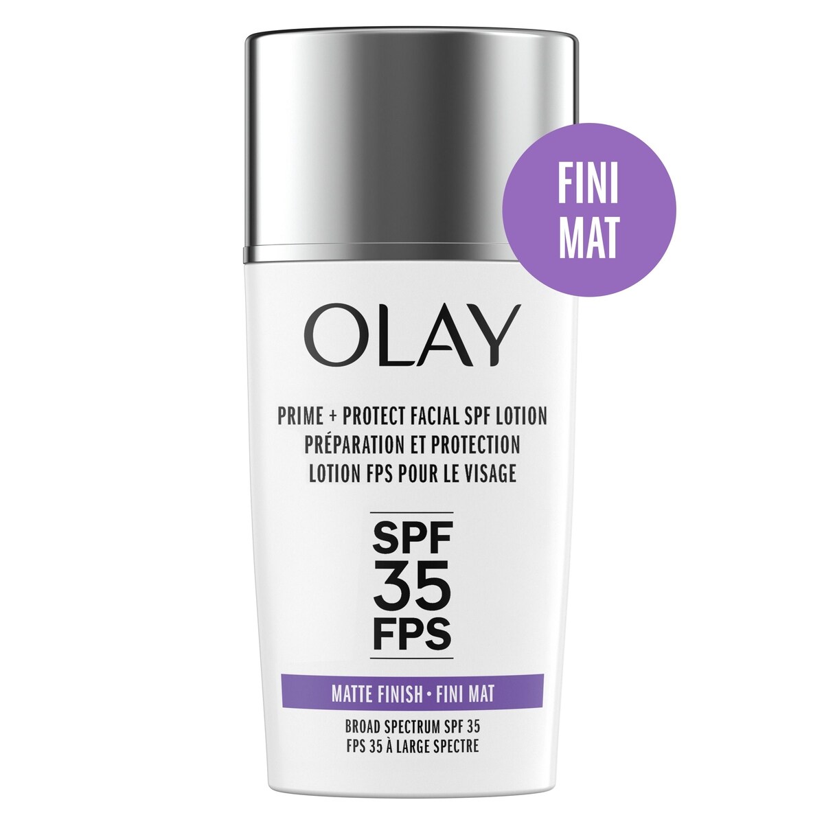 Écran solaire pour le visage Préparation et Protection avec FPS35, 40mL (1,3OZLIQ.), base de maquillage avec FPS au fini mat et écran solaire léger pour tous les types de peau