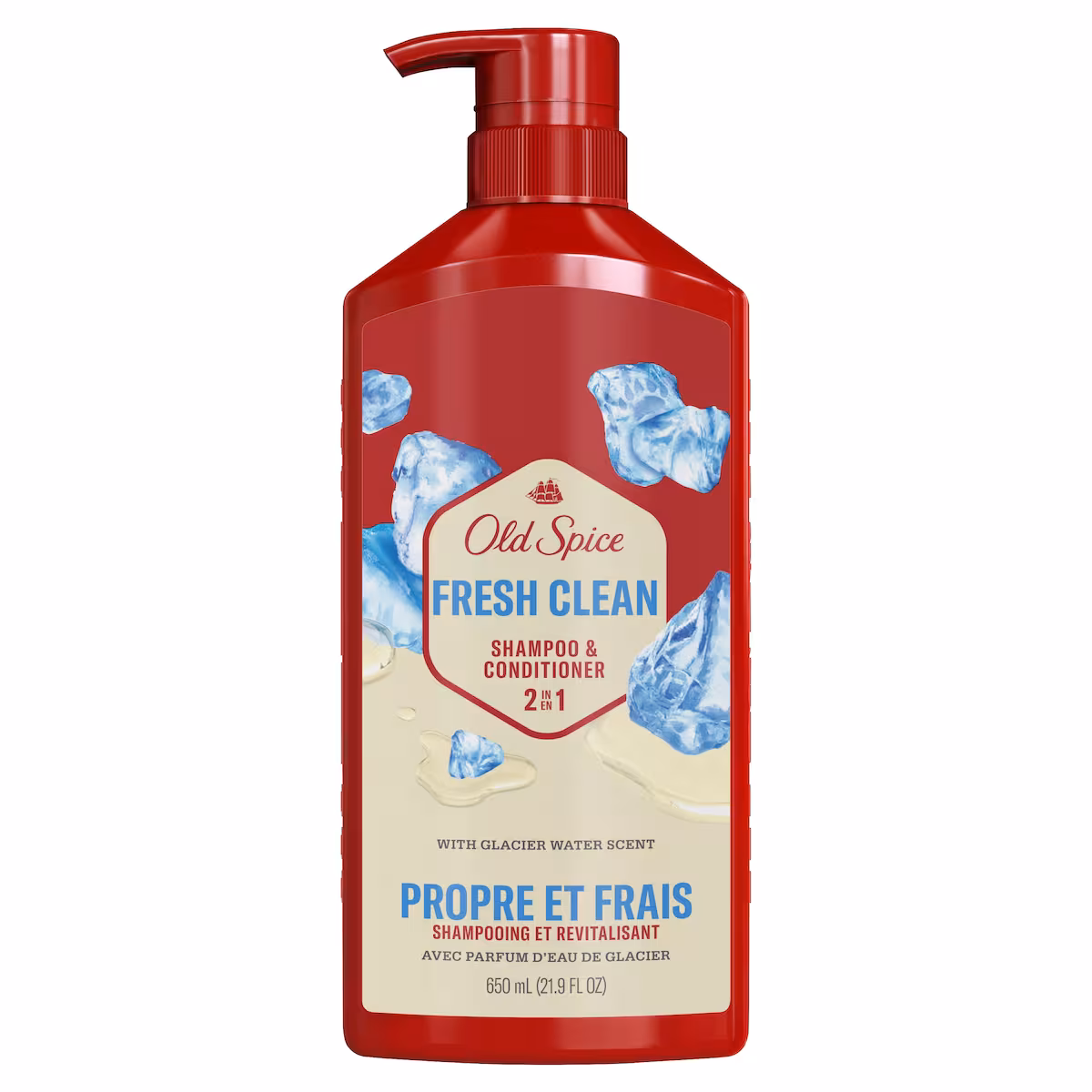 Shampooing et revitalisant 2 en 1 Propre et frais pour hommes