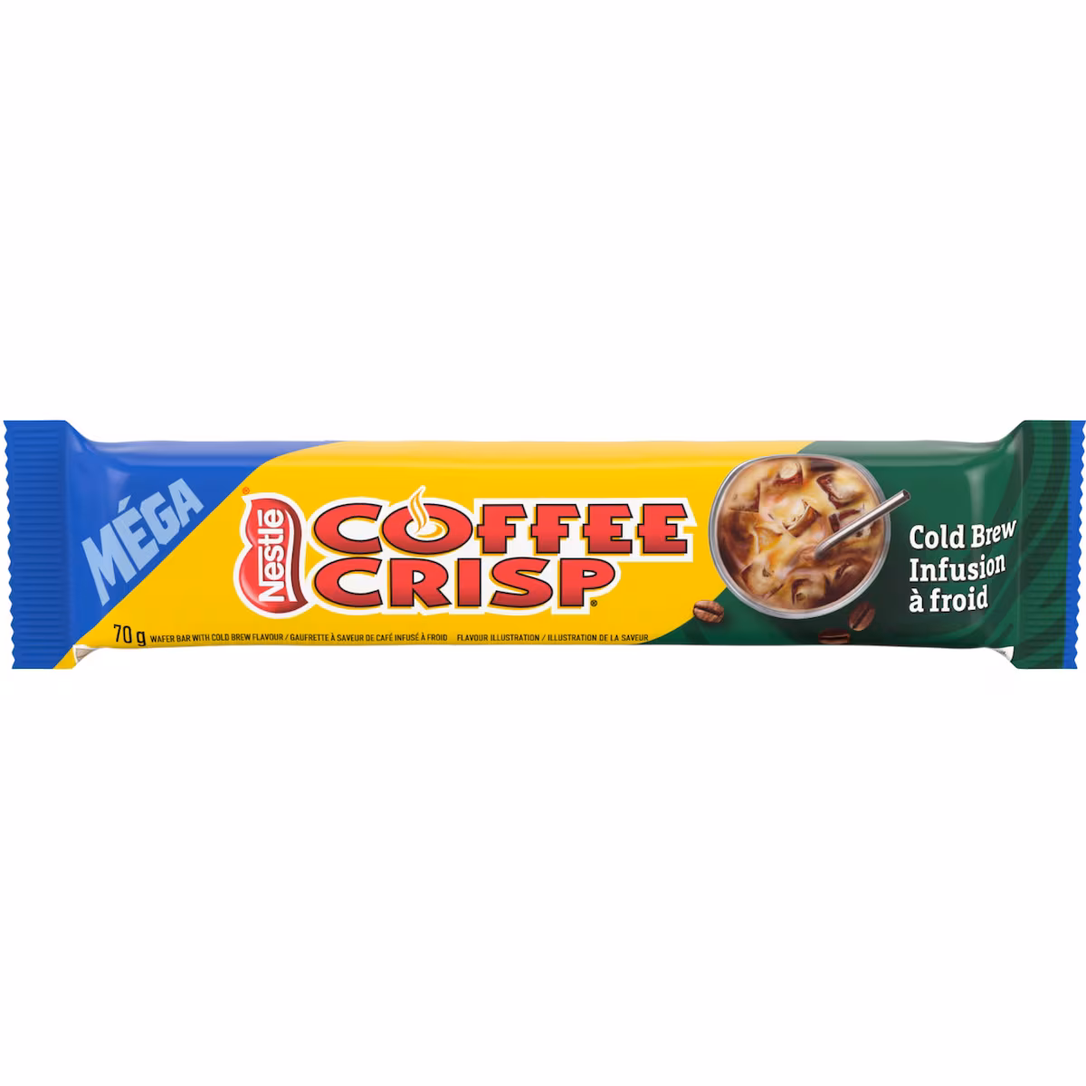 Gaufrette Coffee Crisp Méga, Café infusé froid, prép. au Canada