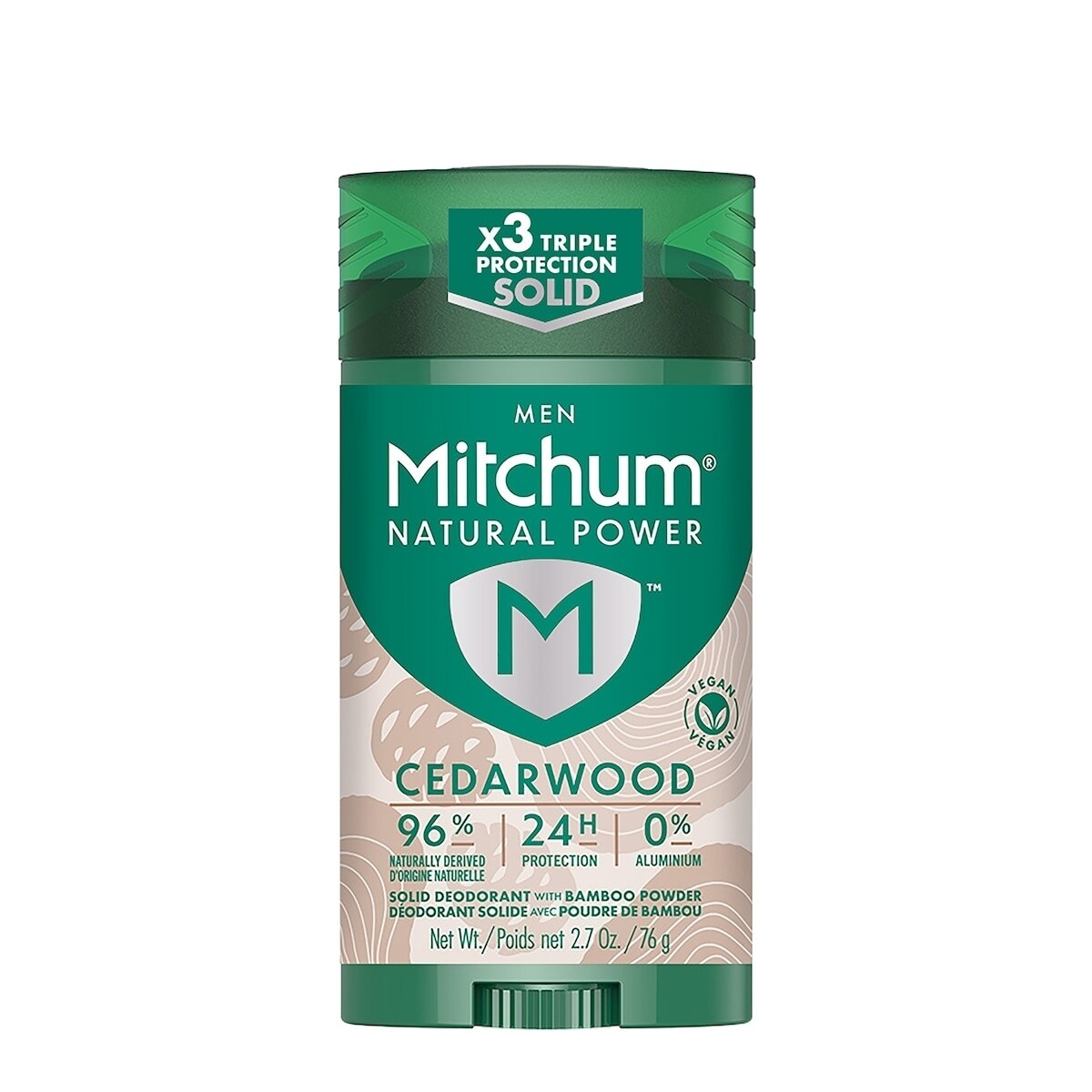 Désodorisant en bâton homme natural power, bois de cèdre