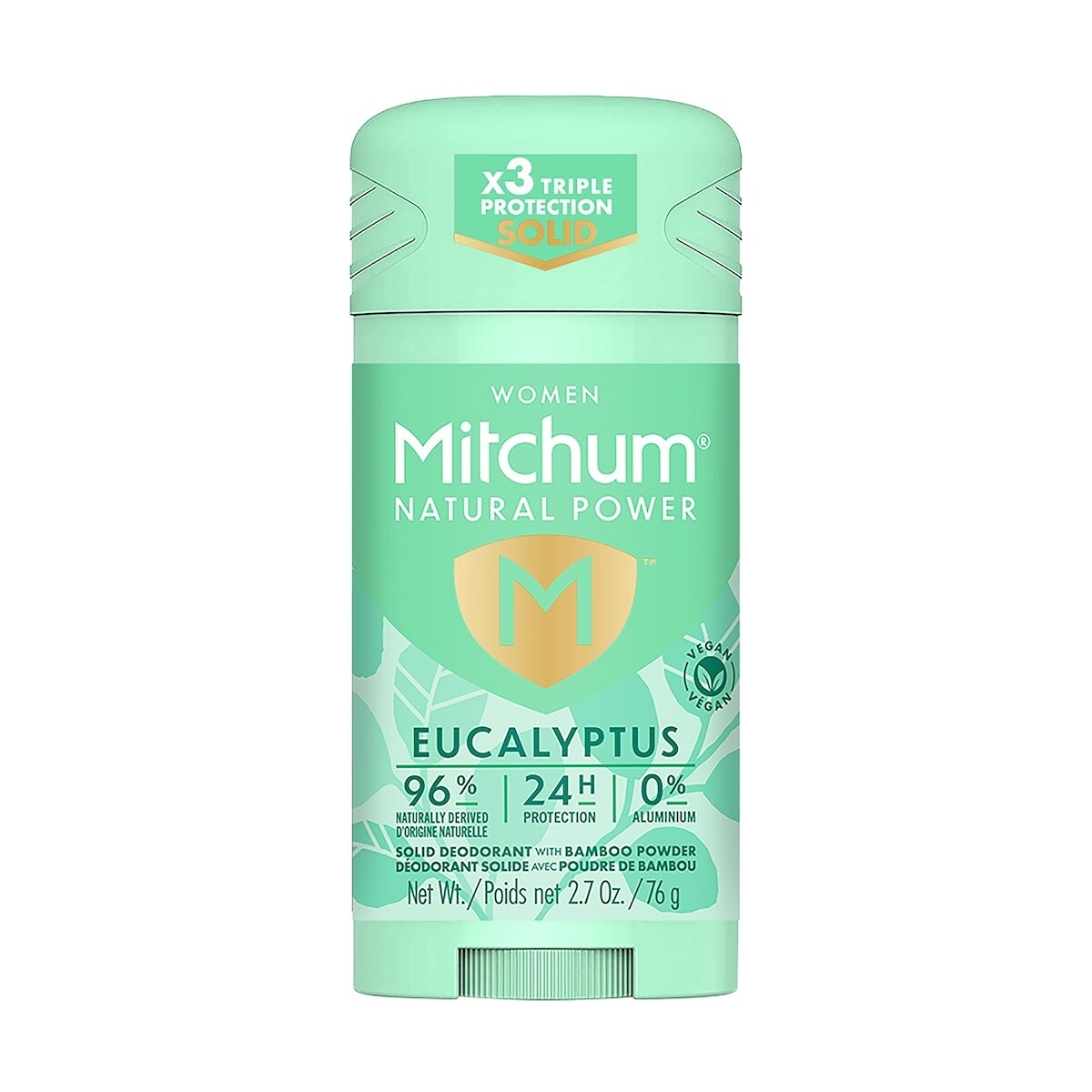 Désodorisant en bâton mitchum femme natural power, eucalyptus