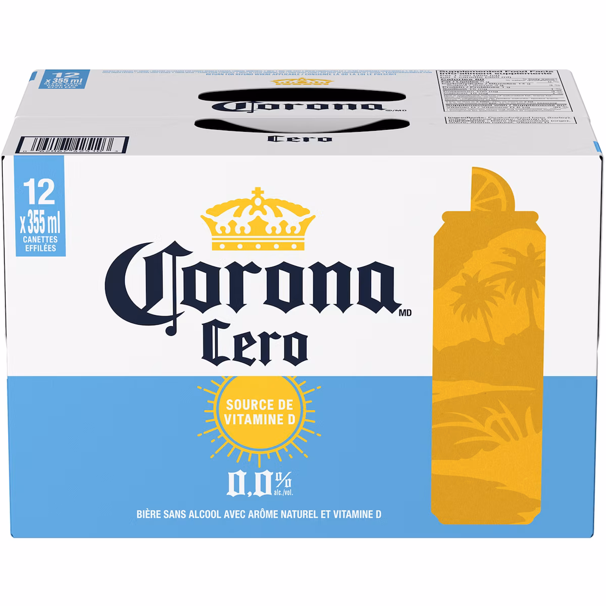 Cero bière sans alcool avec arôme naturel et vitamine D