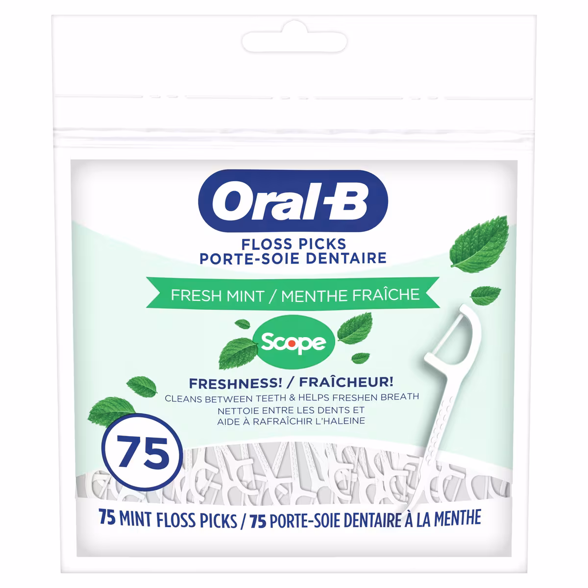Porte-soie dentaire menthe fraîche