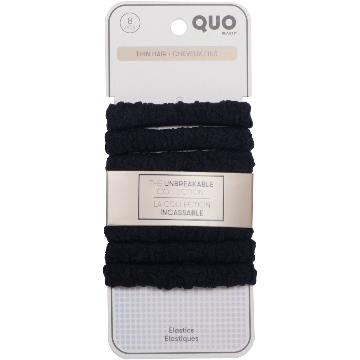 Élastique incassable 8 unités Thin Black