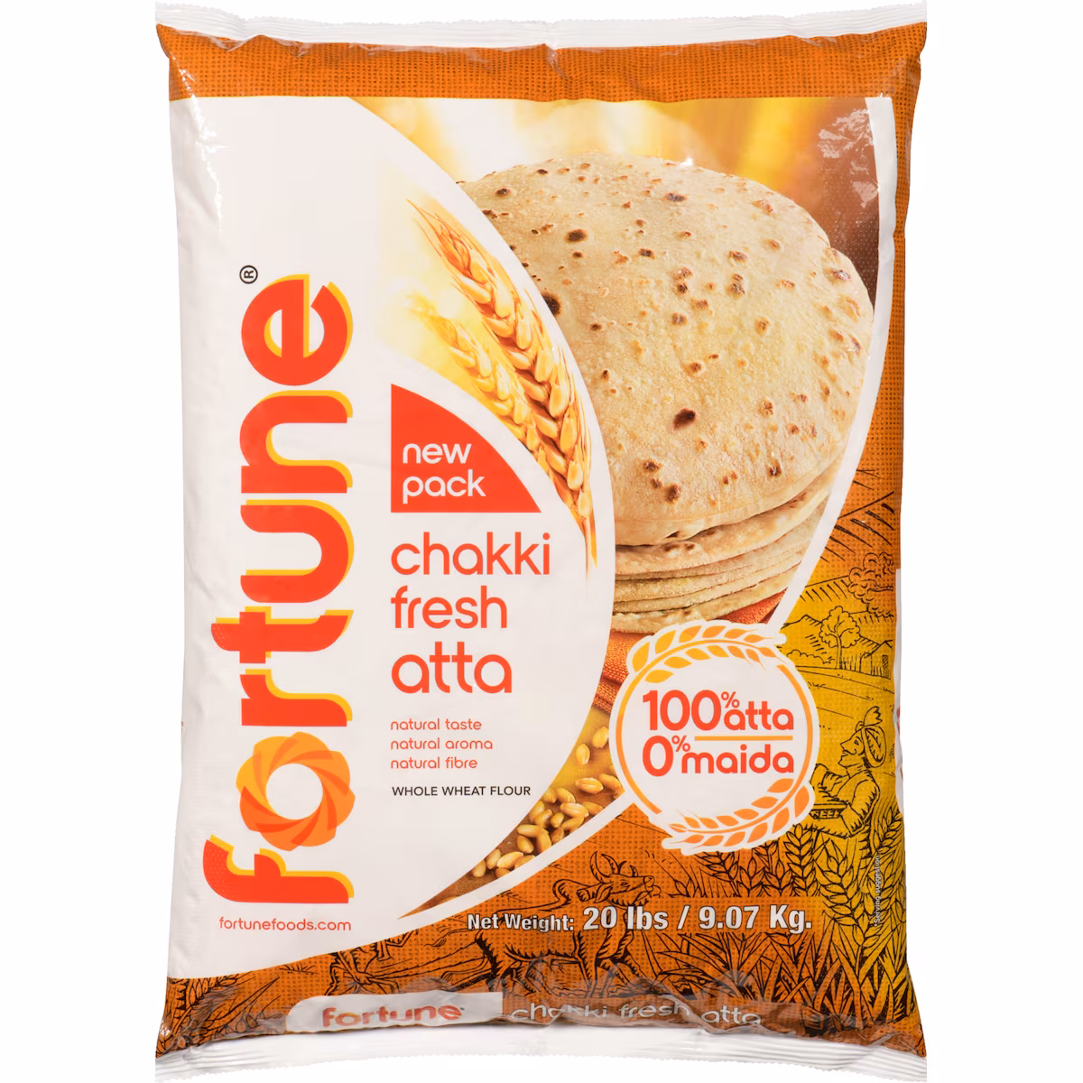 Whole wheat flour chakki fresh atta