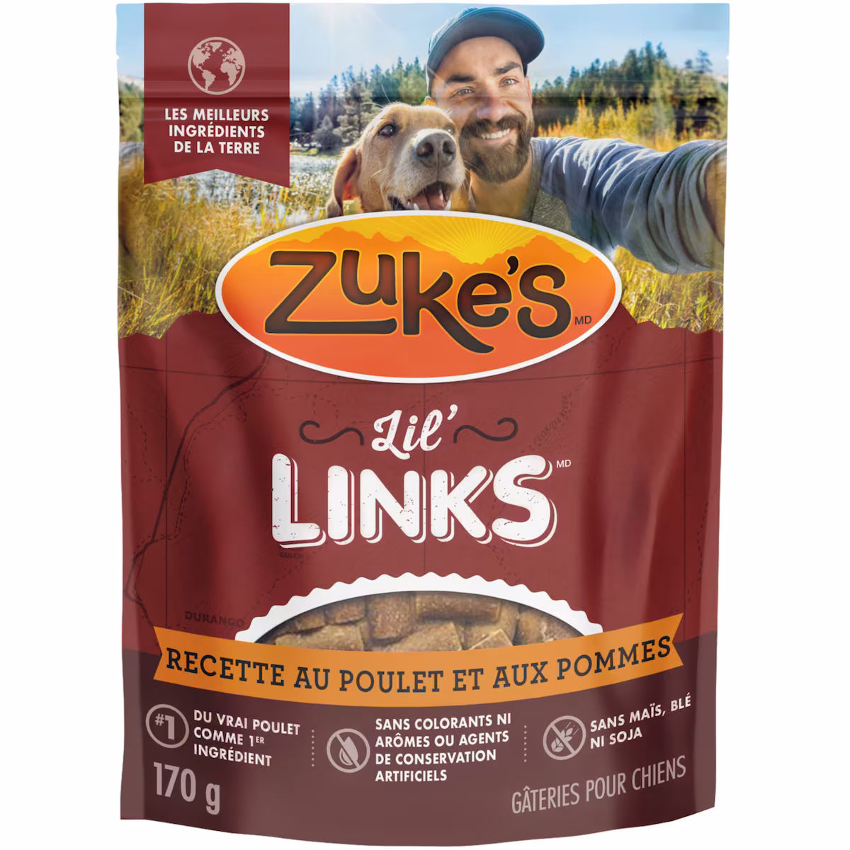 Zuke's  gâteries d'entraînement à la recette de poulet et de pommes, gâteries pour chiens