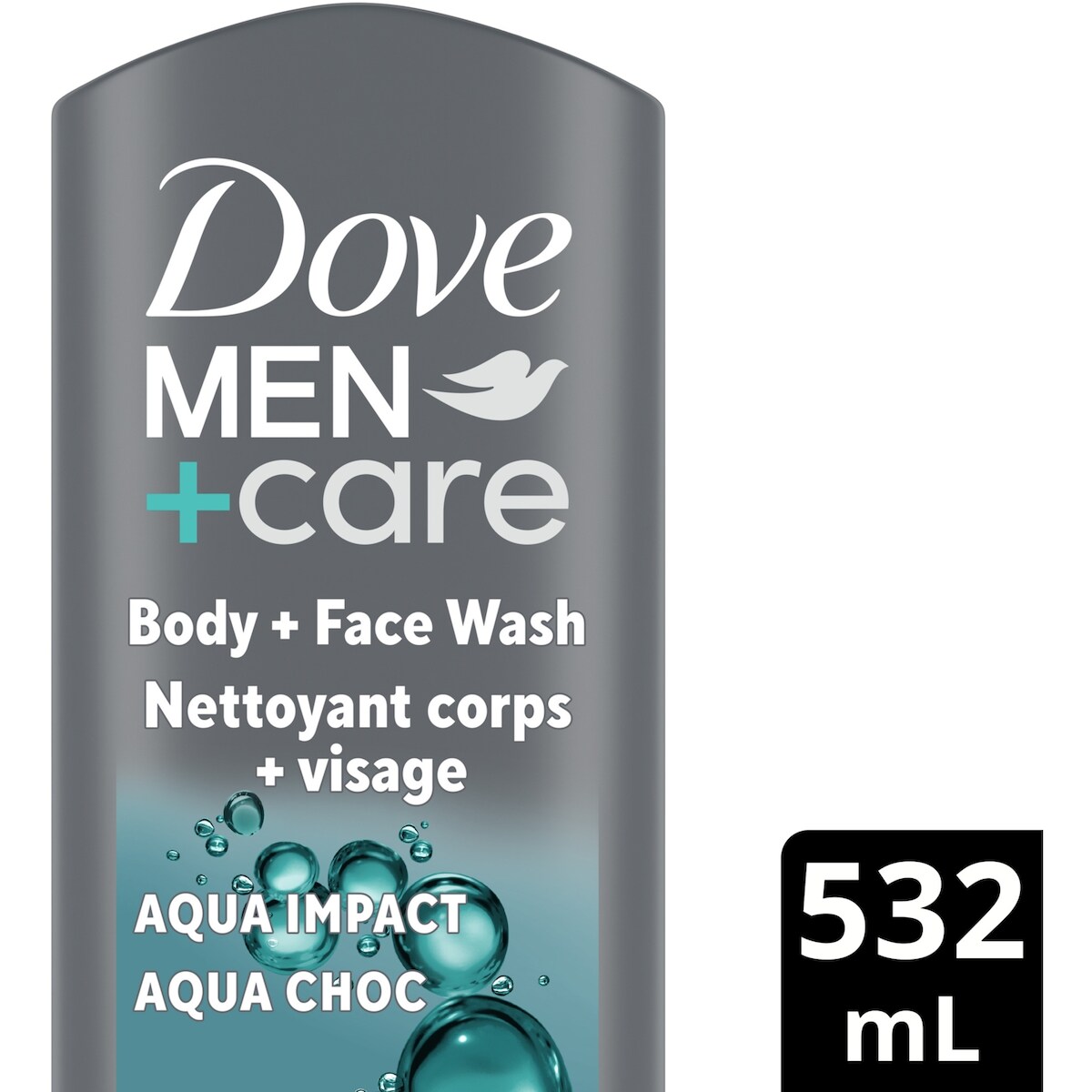 Gel douche et visage avec Renouvellement de lAqua Impact