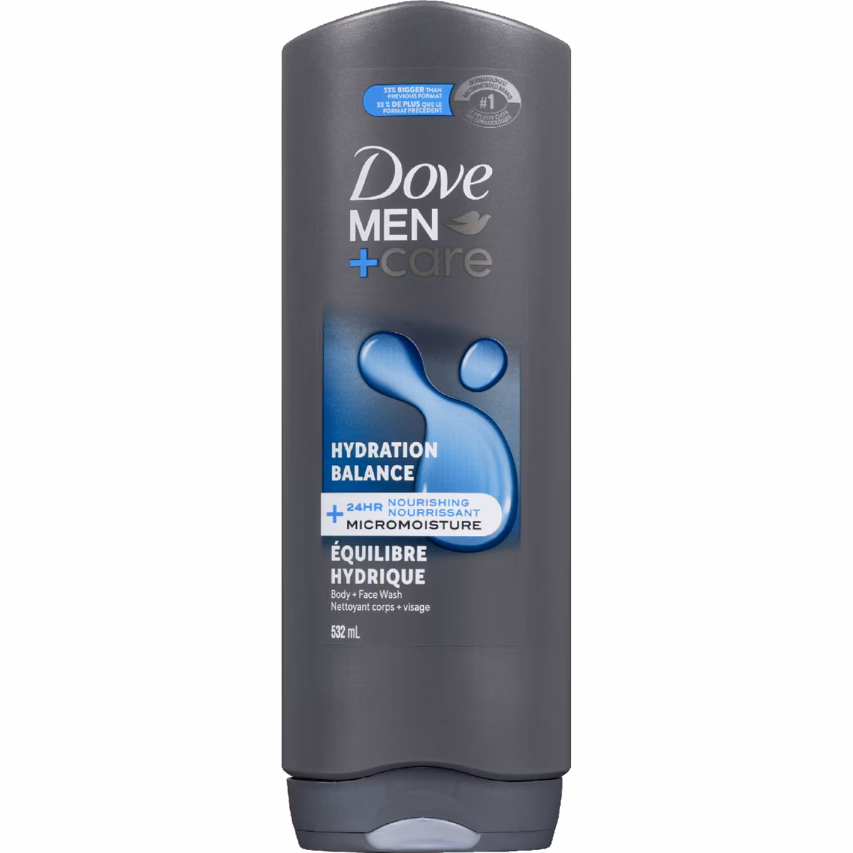 Gel douche hydratant pour le corps et le visage