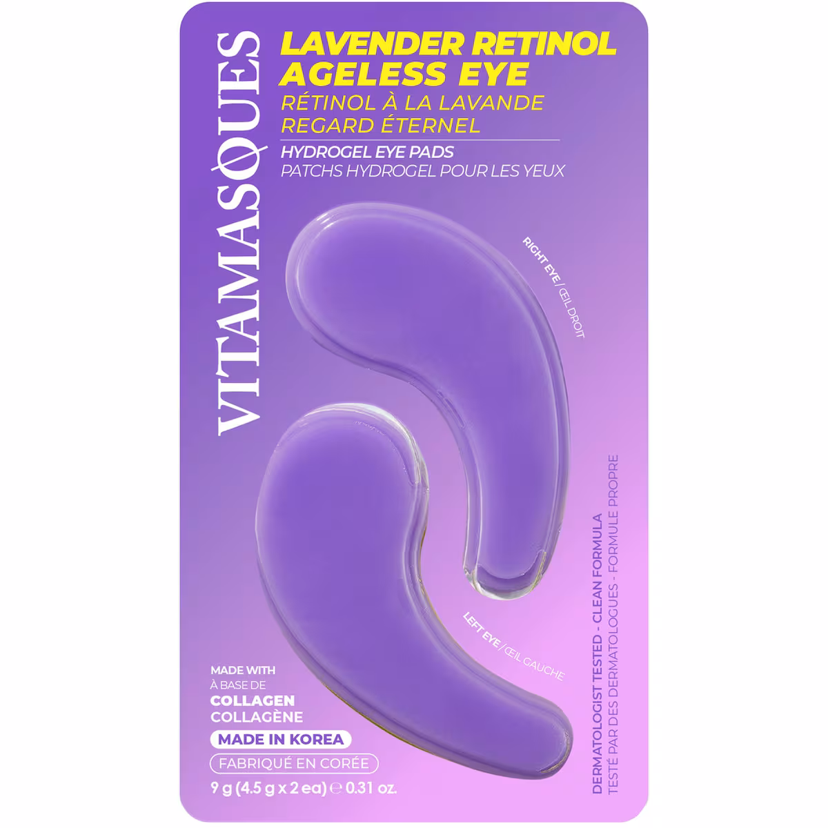 Patchs hydrogel pour les yeux regard éclatant
