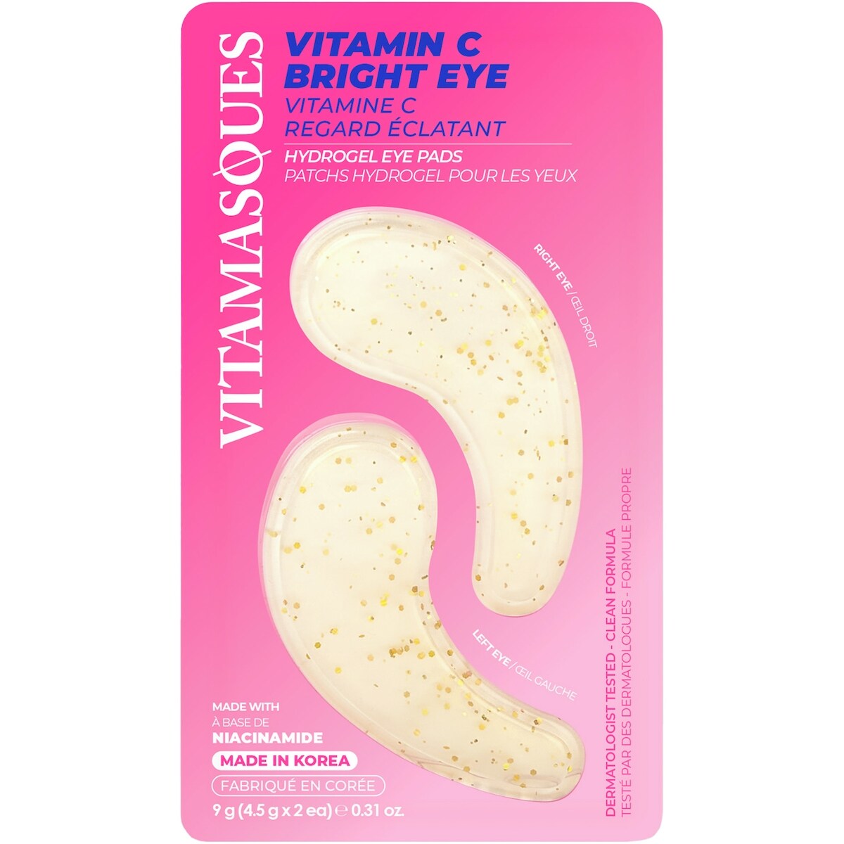 Vitamine C patchs hydrogel pour les yeux regard éclatant