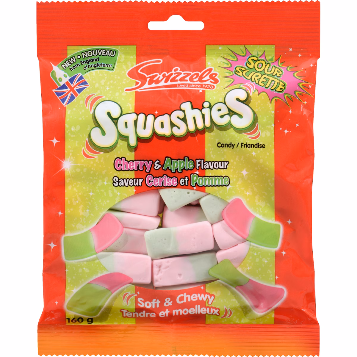 Squashies friandise saveur cerise et pomme