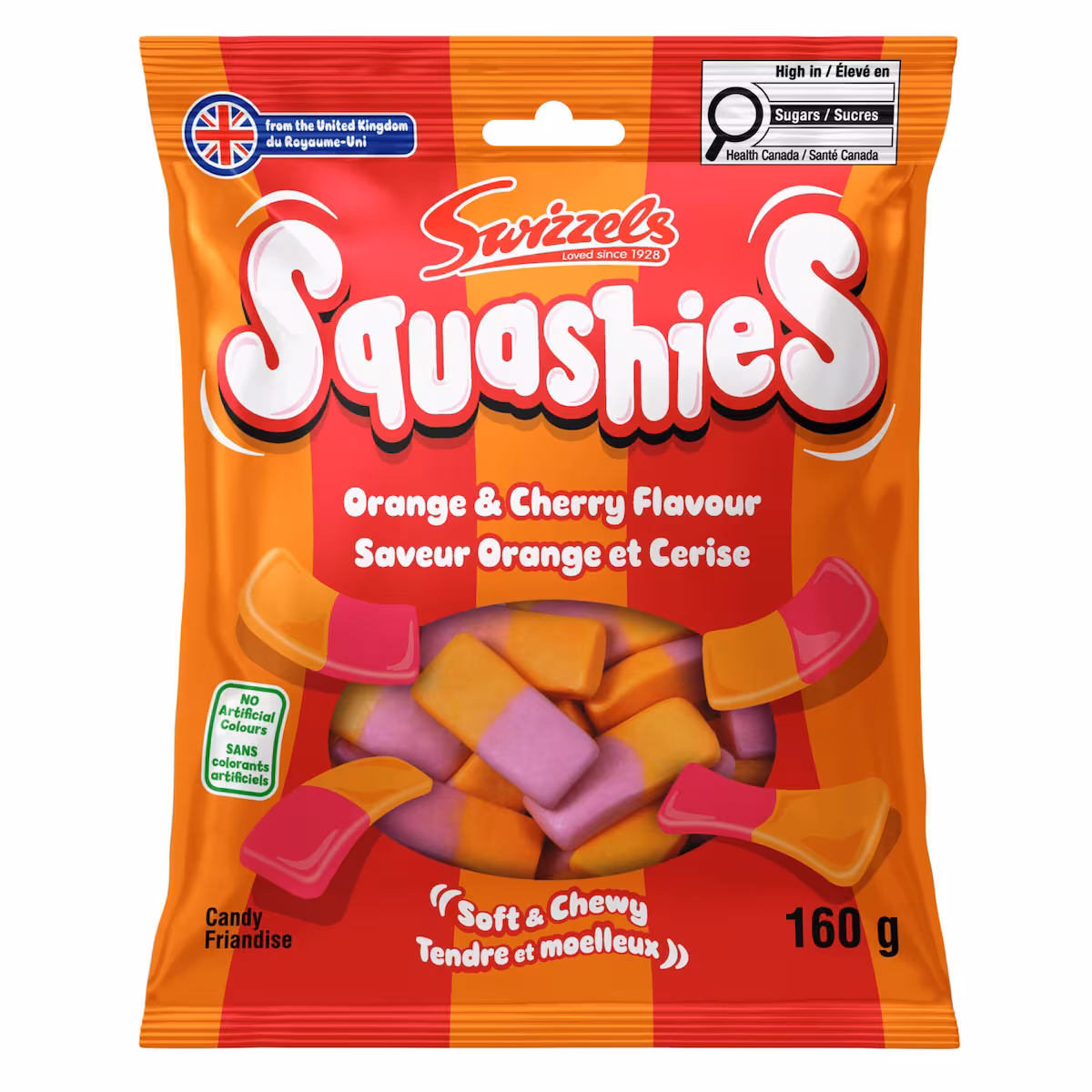 Squashies saveur orange et cerise