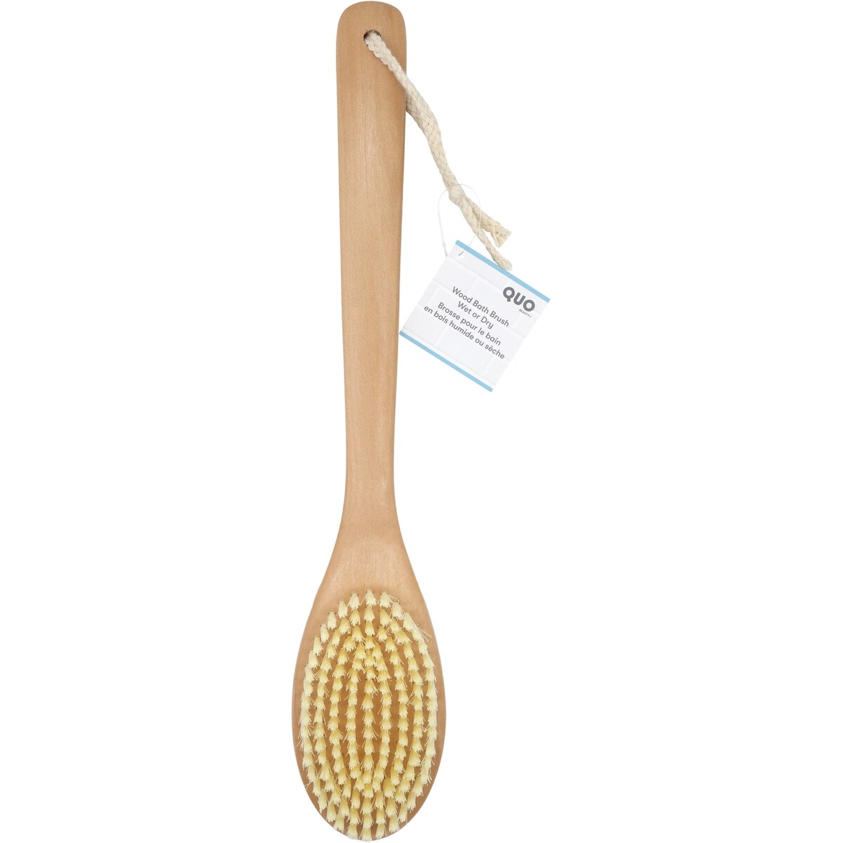 Brosse pour le bain en bois humide ou sèche