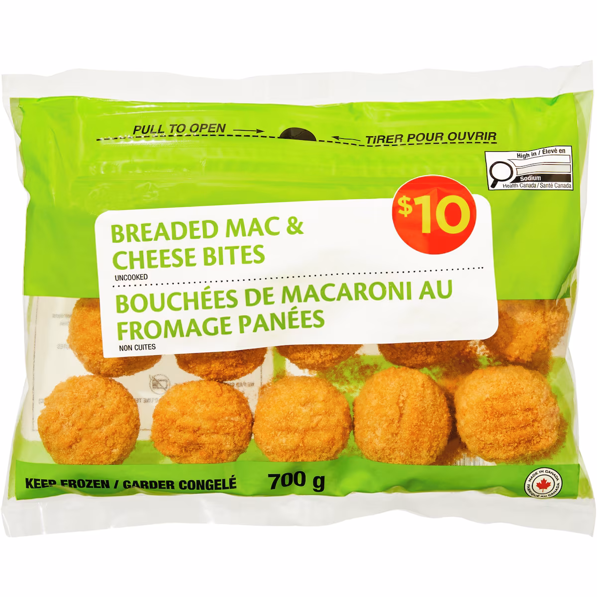 Bouchées de macaroni au fromage panées