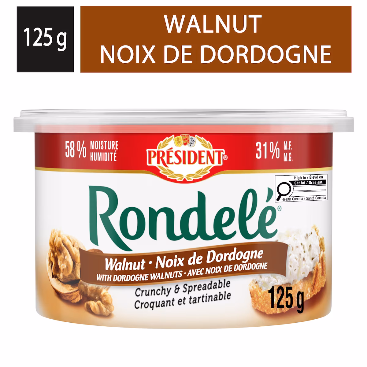 Rondelé Fromage à tartiner noix de dordogne