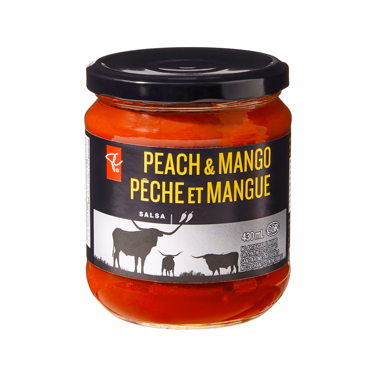 Salsa pêche et mangue
