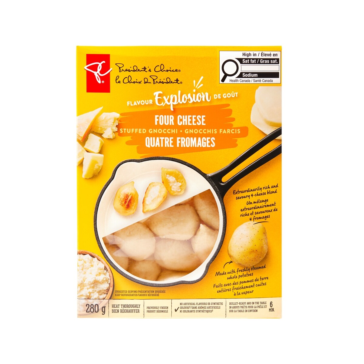 Gnocchis farcis aux quatre fromages Explosion de goût