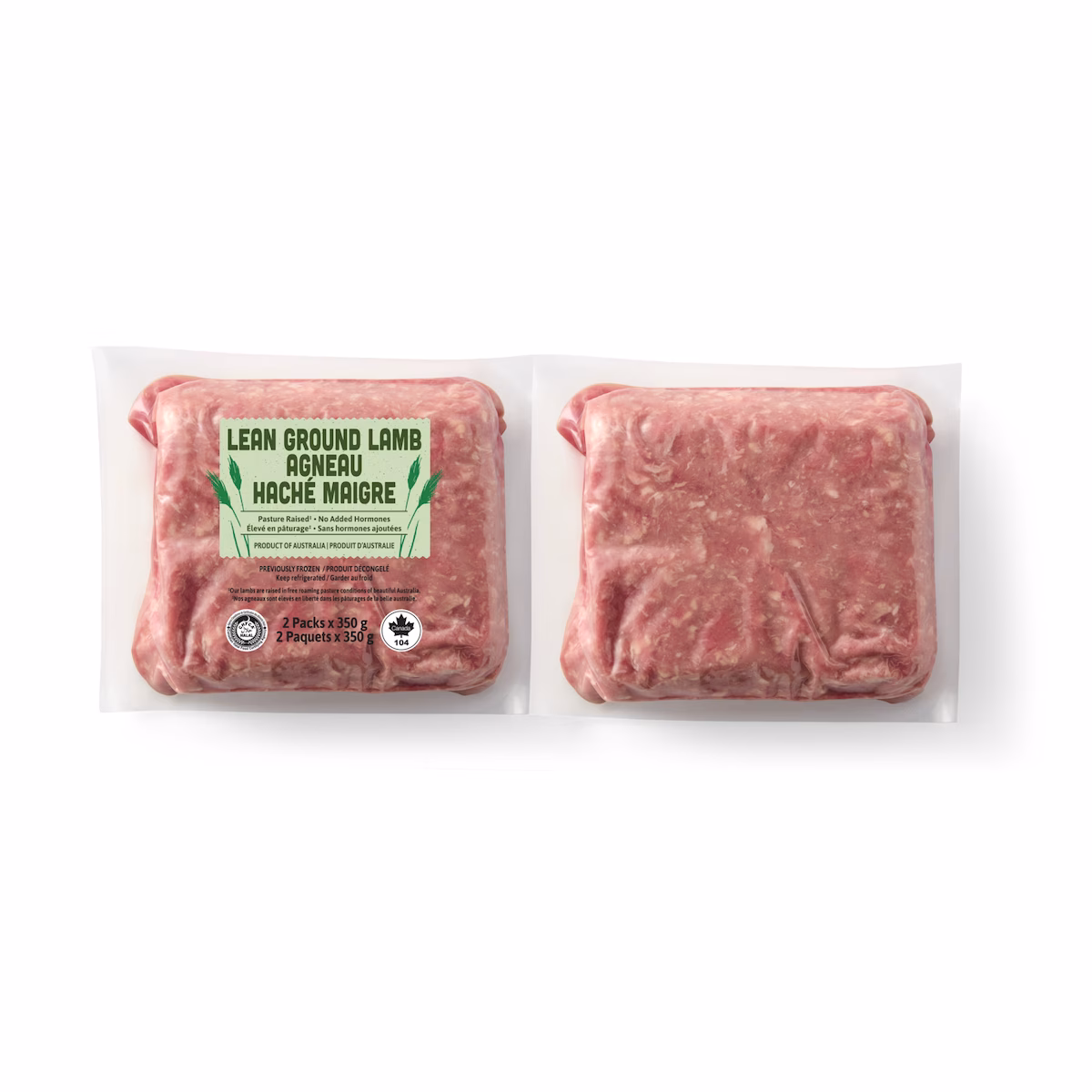 D'agneau haché maigre paquet de 2