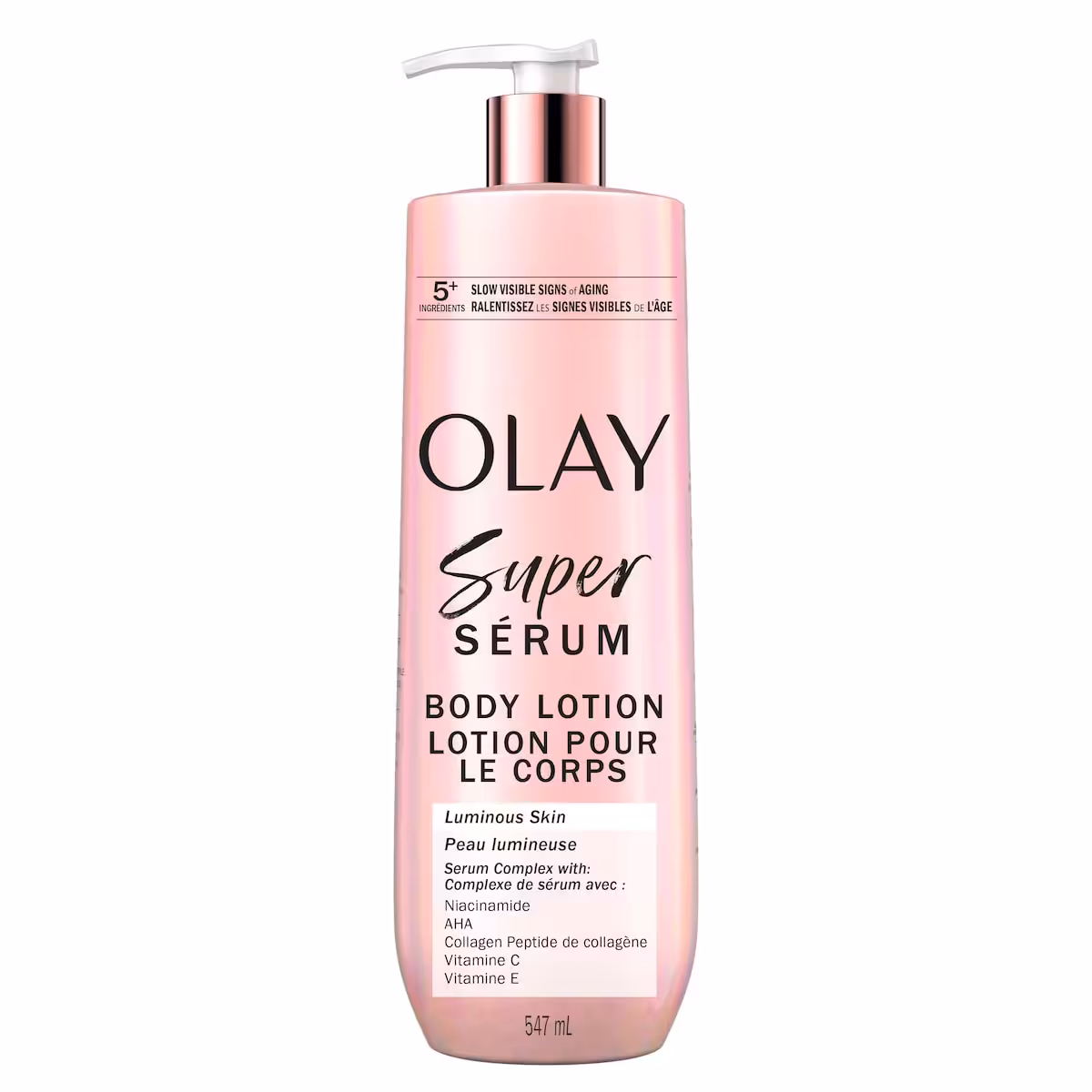 Lotion pour le corps super sérum, lotion pour le corps hydratante pour la peau sèche avec le complexe super sérum pour ralentir les signes visibles de lâge
