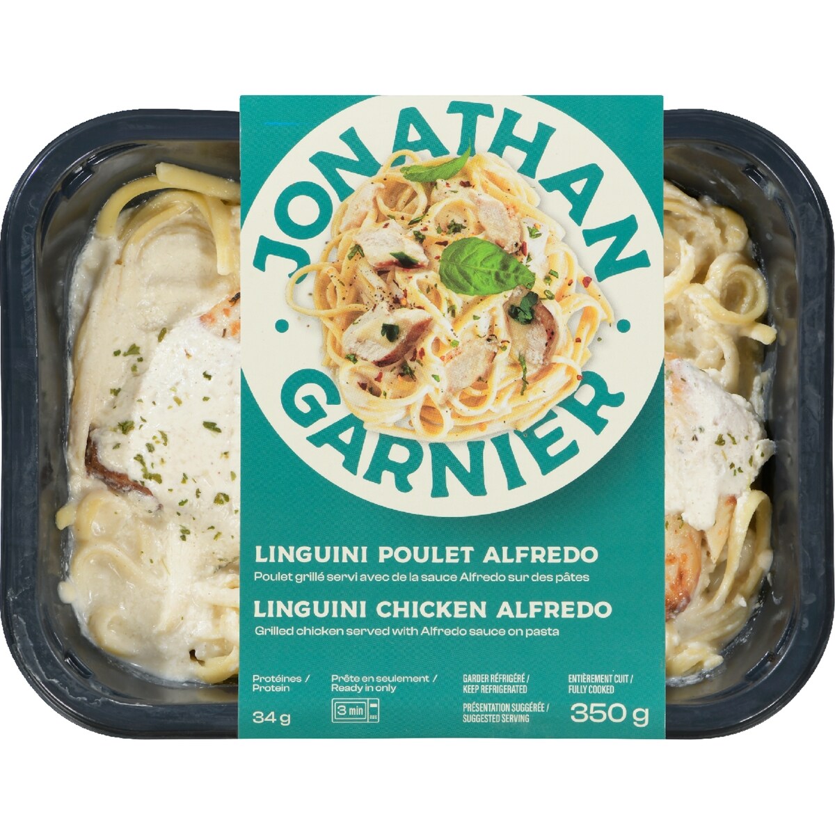 Linguini poulet alfredo