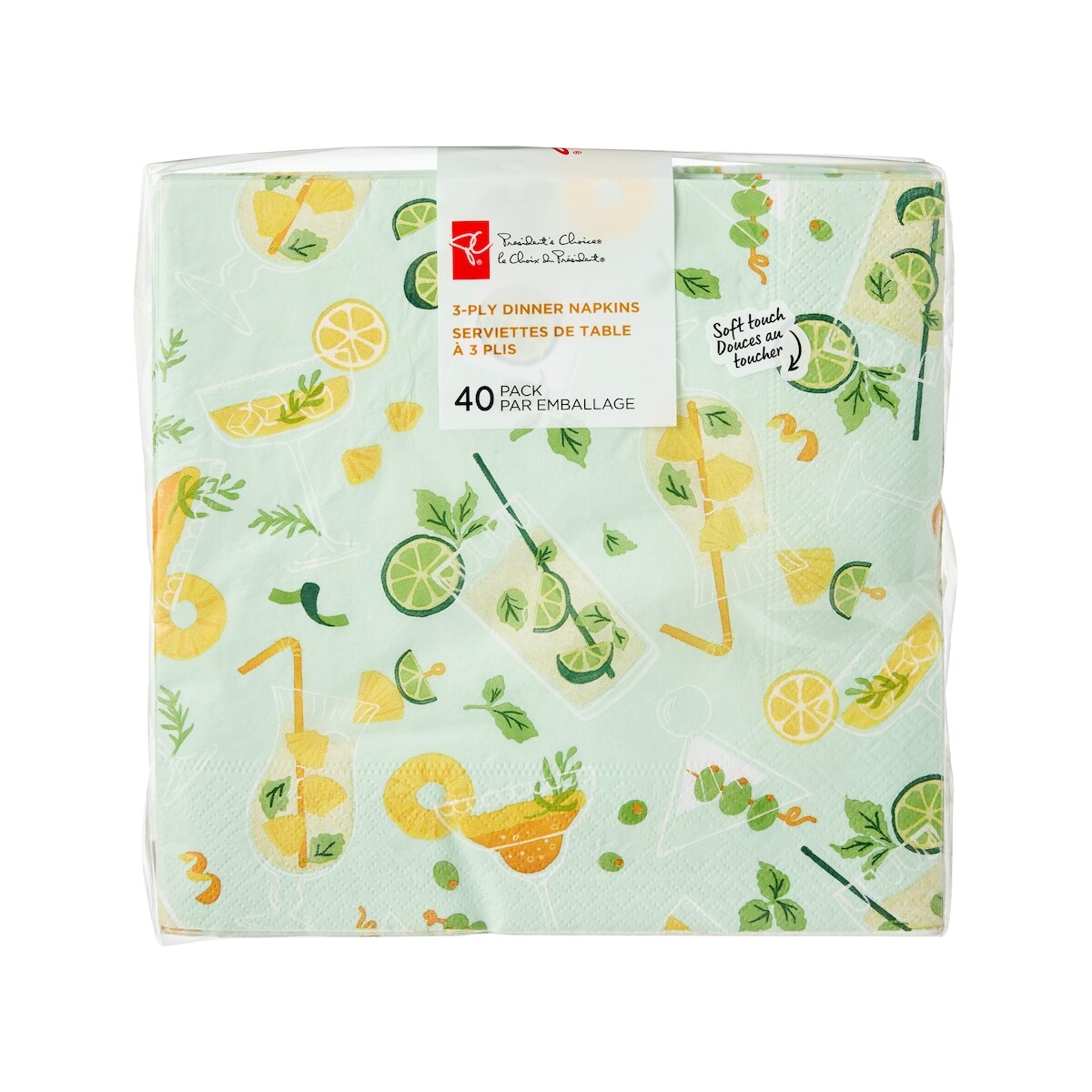 Lot de 40 serviettes de table à 3plisbreuvages