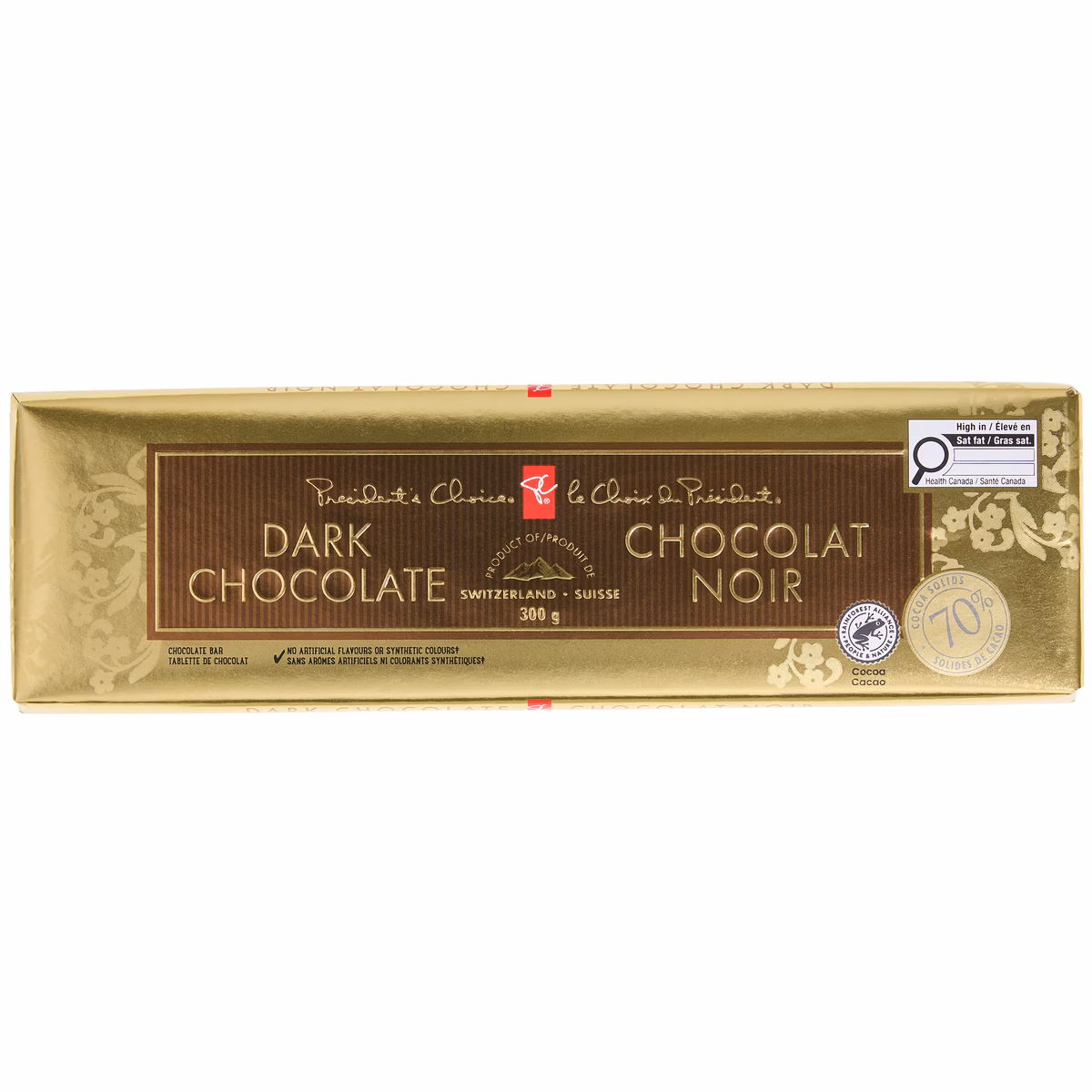 Tablette de chocolat noir