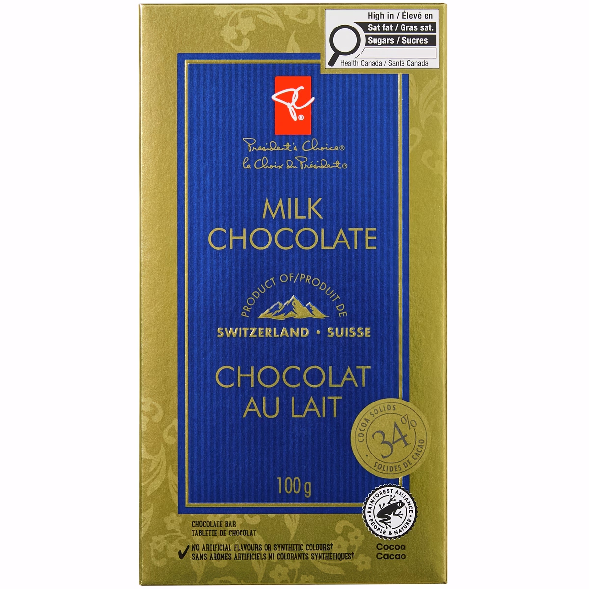 Tablette de chocolat au lait